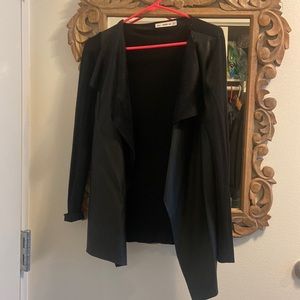 Zara Knit and Suede Sweater (Size S)